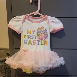 My First Easter Baby Dress with Tutu